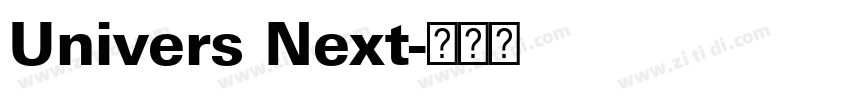 Univers Next字体转换